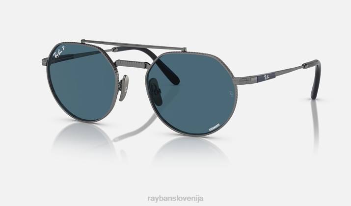 sl Ray-Ban moški jack ii titanium sončna očala polirana gunmetal/modra VB061467