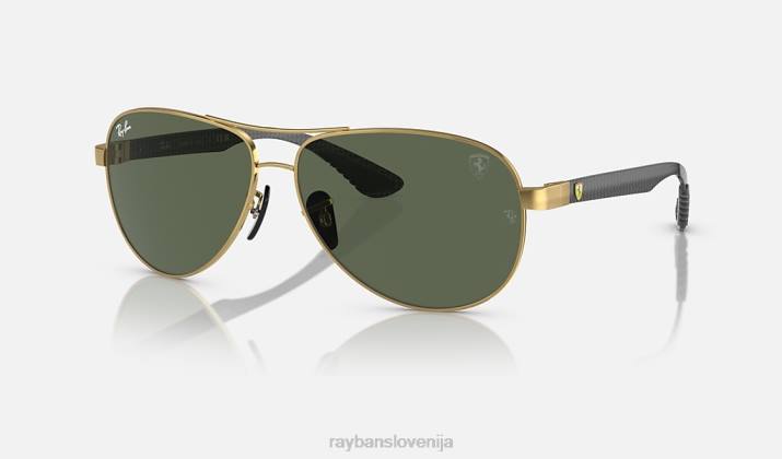 sl Ray-Ban moški rb8331m zbirka scuderia ferrari sončna očala polirano zlato/temno zelena VB06379